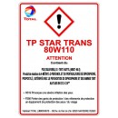 Autocollant TP Star Trans 80w110 de 180 x 130.mm